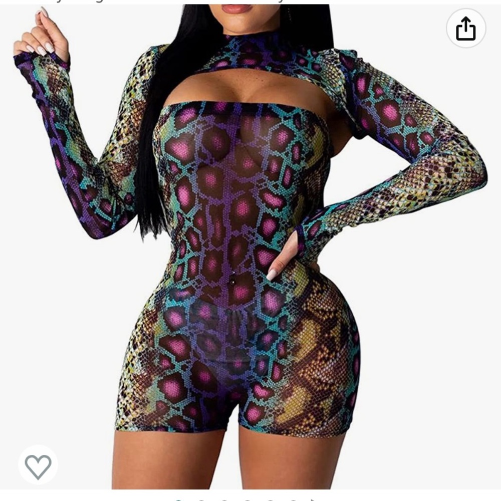 Sexy Rave Snakeskin Outfit